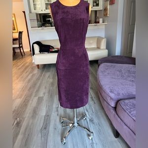 Calvin Klein Faux Suede fully lined dress.  Size 10